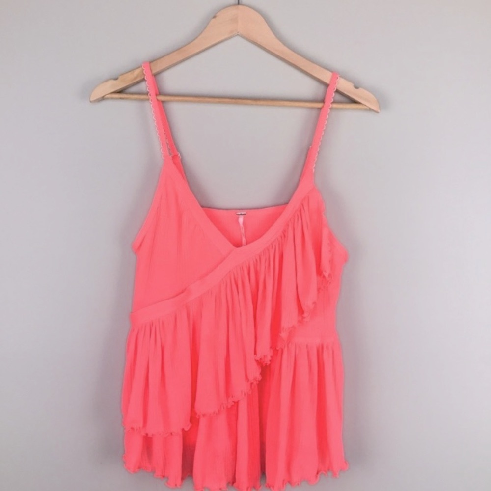 🆕 Free People Ruffle Tank Top - Picture 2 of 9